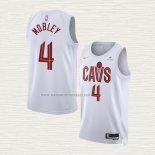Camiseta Evan Mobley NO 4 Cleveland Cavaliers Association 2022-23 Blanco