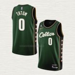 Camiseta Jayson Tatum NO 0 Boston Celtics Ciudad 2022-23 Verde