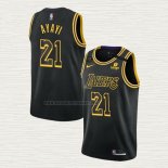Camiseta Joel Ayayi NO 21 Los Angeles Lakers Mamba 2021-22 Negro