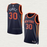 Camiseta Julius Randle NO 30 New York Knicks Statement 2022-23 Negro