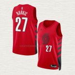 Camiseta Jusuf Nurkic NO 27 Portland Trail Blazers Statement 2022-23 Rojo