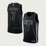 Camiseta Kevin Durant NO 7 Brooklyn Nets Statement 2022-23 Negro