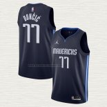 Camiseta Luka Doncic NO 77 Dallas Mavericks Statement 2020-21 Azul