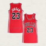 Camiseta Michael Jordan NO 23 Mujer Chicago Bulls Icon Rojo
