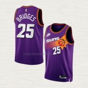 Camiseta Mikal Bridges NO 25 Phoenix Suns Classic 2022-23 Violeta