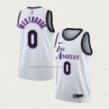 Camiseta Russell Westbrook NO 0 Los Angeles Lakers Ciudad 2022-23 Blanco