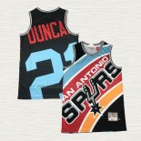 Camiseta Tim Duncan NO 21 San Antonio Spurs Mitchell & Ness Big Face Negro