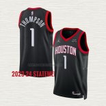 Camiseta Amen Thompson NO 1 Houston Rockets Statement 2023-24 Negro