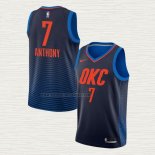 Camiseta Carmelo Anthony NO 7 Oklahoma City Thunder Statement Azul