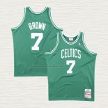 Camiseta Dee Brown NO 7 Boston Celtics Hardwood Classics Throwback Verde