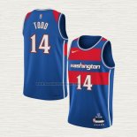 Camiseta Isaiah Todd NO 14 Washington Wizards Ciudad 2021-22 Azul