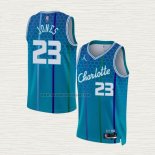 Camiseta Kai Jones NO 23 Charlotte Hornets Ciudad 2021-22 Azul