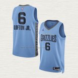 Camiseta Kenneth Lofton JR. NO 6 Memphis Grizzlies Statement 2022-23 Azul