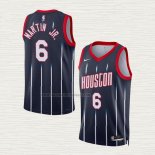 Camiseta Kenyon Martin JR. NO 6 Houston Rockets Ciudad 2022-23 Negro