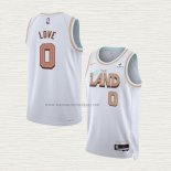 Camiseta Kevin Love NO 0 Cleveland Cavaliers Ciudad 2022-23 Blanco