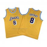 Camiseta Kobe Bryant NO 8 Nino Los Angeles Lakers Icon 2018-19 Amarillo