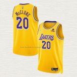 Camiseta Mac McClung NO 20 Los Angeles Lakers 75th Anniversary 2021-22 Amarillo