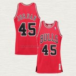 Camiseta Michael Jordan NO 45 Chicago Bulls Mitchell & Ness 1994-95 Rojo