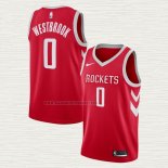 Camiseta Russell Westbrook NO 0 Houston Rockets Icon 2018-19 Rojo