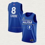 Camiseta Zach Lavine NO 8 Chicago Bulls All Star 2021 Azul