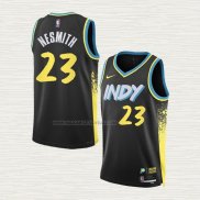 Camiseta Aaron Nesmith NO 23 Indiana Pacers Ciudad 2023-24 Negro