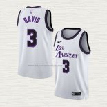 Camiseta Anthony Davis NO 3 Los Angeles Lakers Ciudad 2022-23 Blanco