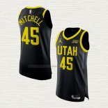 Camiseta Donovan Mitchell NO 45 Utah Jazz Statement Autentico 2022-23 Negro