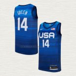 Camiseta Draymond Green NO 14 USA 2021 Azul