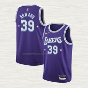 Camiseta Dwight Howard NO 39 Los Angeles Lakers Ciudad Edition 2021-22 Violeta