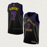 Camiseta Gabe Vincent NO 7 Los Angeles Lakers Ciudad 2023-24 Negro