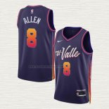 Camiseta Grayson Allen NO 8 Phoenix Suns Ciudad 2023-24 Violeta