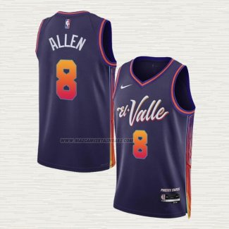 Camiseta Grayson Allen NO 8 Phoenix Suns Ciudad 2023-24 Violeta