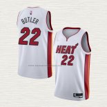 Camiseta Jimmy Butler NO 22 Miami Heat Association 2021-22 Blanco