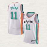 Camiseta Joshua Primo NO 11 San Antonio Spurs Ciudad 2021-22 Blanco
