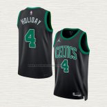 Camiseta Jrue Holiday NO 4 Boston Celtics Statement 2022-23 Negro