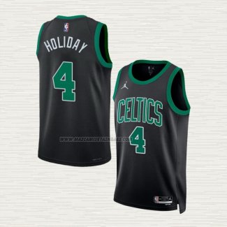 Camiseta Jrue Holiday NO 4 Boston Celtics Statement 2022-23 Negro