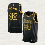 Camiseta Juan Toscano-Anderson NO 95 Los Angeles Lakers Mamba 2021-22 Negro