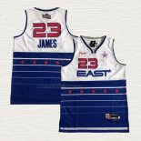 Camiseta LeBron James NO 23 All Star 2006 Azul Blanco