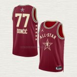 Camiseta Luka Doncic NO 77 Dallas Mavericks All Star 2024 Rojo