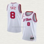 Camiseta NO 8 Houston Rockets Ciudad 2023-24 Blanco Jae'Sean Tate