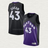 Camiseta Pascal Siakam NO 43 Toronto Raptors Earned 2020-21 Negro Violeta