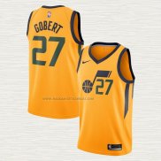 Camiseta Rudy Gobert NO 27 Utah Jazz Statement Amarillo