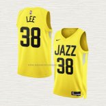 Camiseta Saben Lee NO 38 Utah Jazz Icon 2022-23 Amarillo