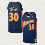 Camiseta Stephen Curry NO 30 Golden State Warriors Mitchell & Ness 2009-10 Azul
