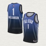 Camiseta Zion Williamson NO 1 New Orleans Pelicans All Star 2023 Azul