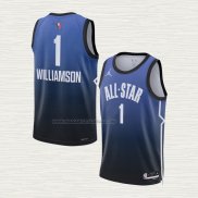 Camiseta Zion Williamson NO 1 New Orleans Pelicans All Star 2023 Azul