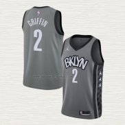 Camiseta Blake Griffin NO 2 Brooklyn Nets Statement 2021 Gris