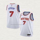 Camiseta Carmelo Anthony NO 7 Nino New York Knicks Association Blanco