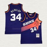 Camiseta Charles Barkley NO 34 Phoenix Suns Mitchell & Ness 1992-93 Violeta