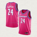 Camiseta Corey Kispert NO 24 Washington Wizards Ciudad 2022-23 Rosa
